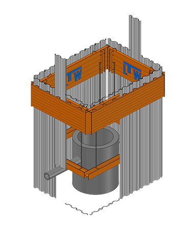 Dielenkammer-Schacht-verschraubt