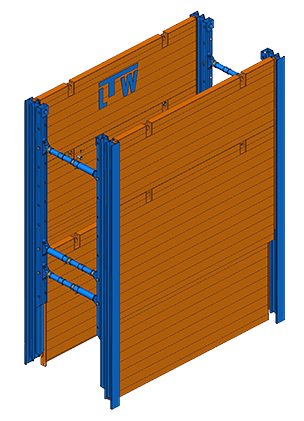 Doppelgleitschiene Federpilzausführung