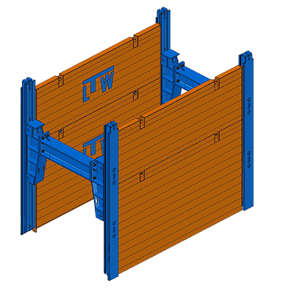 Einfachgleitschienen mit U-Laufwagen